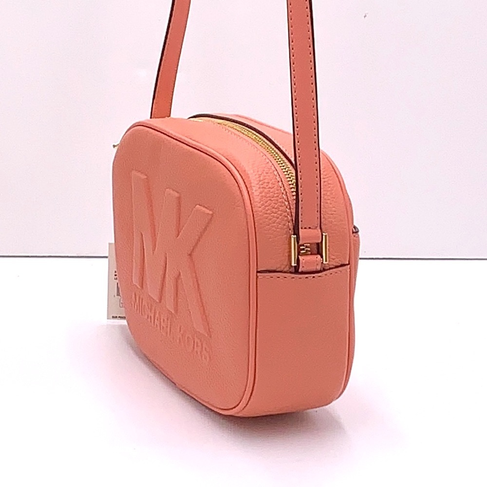 MICHAEL KORS
Jet Set Medium Embossed Pebbled Leather Crossbody Bag Sherbert - Picture 8 of 16